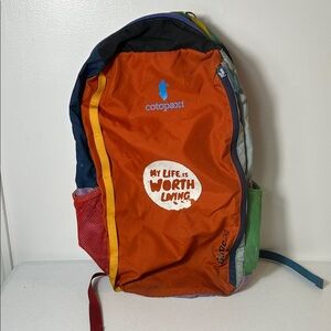 Cotopaxi Orange and Blue Backpack
